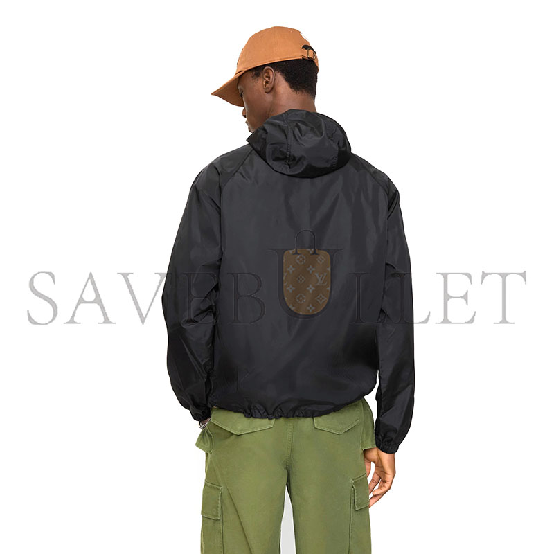 Bv*b*rry checkered trim nylon hooded jacket 81203691